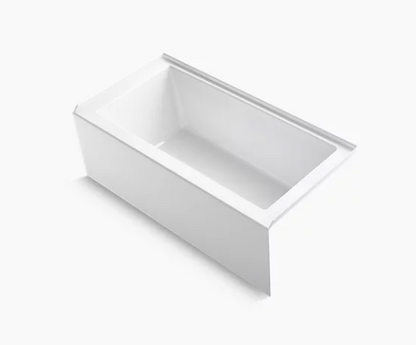 Kohler Underscore Rectangle 60" X 30" Alcove Bath With Integral Apron, Integral Flange, and Right-hand Drain - White