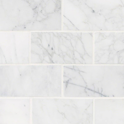 MSI Backsplash and Wall Tile Calacatta Cressa White Subway Tile 3" x 6"