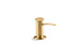 Kohler Contemporary Design Soap/Lotion Dispenser In Vibrant Brushed Moderne Brass Finish
