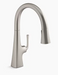 Kohler Graze Pull-down Kitchen Sink Faucet With Three-function Sprayhead