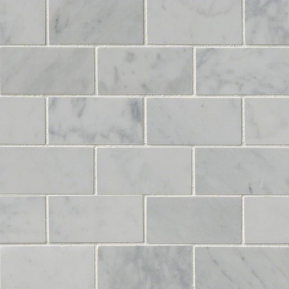 MSI Carrara White Mosaic Tile Polished 2" x 4"