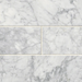 MSI Backsplash and Wall Tile Carrara White Subway Tile Polished 4