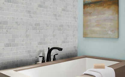 MSI Carrara White Mosaic Tile Polished 2" x 4"