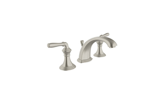 Kohler Devonshire Widespread Bathroom Sink Faucet - Vibrant Brushed Nickel