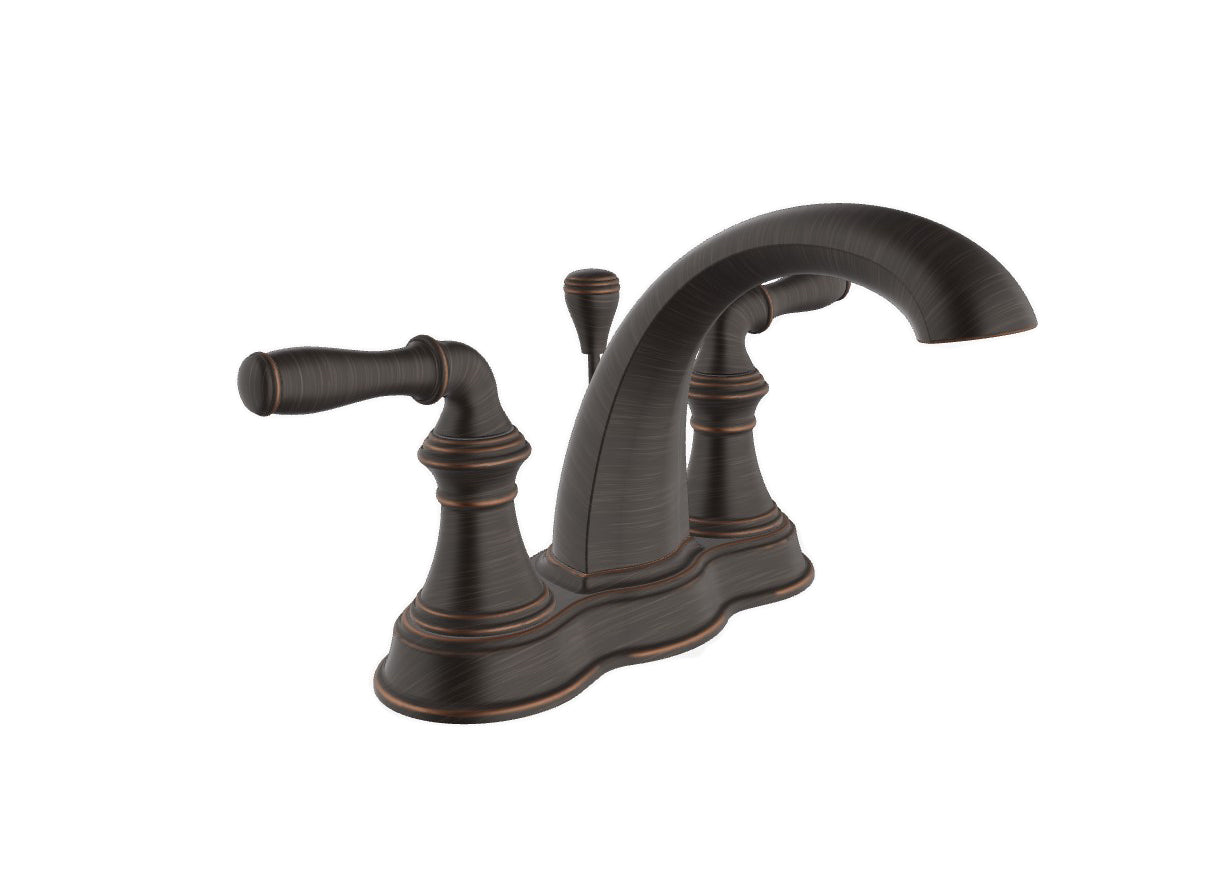 Kohler Devonshire Centerset Bathroom Sink Faucet - Oil-Rubbed Bronze