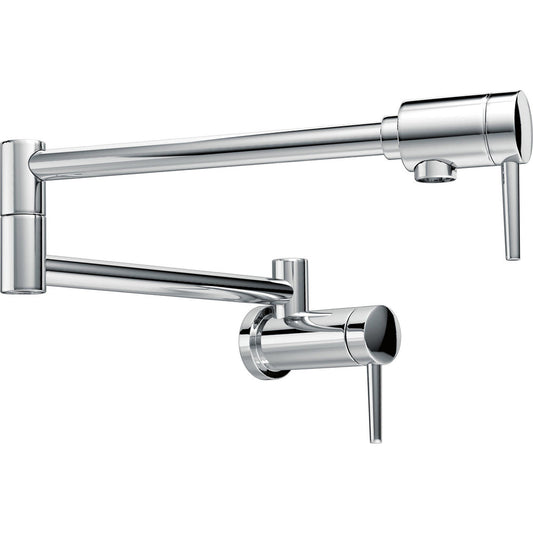 Delta Contemporary Wall Mount Pot Filler- Chrome
