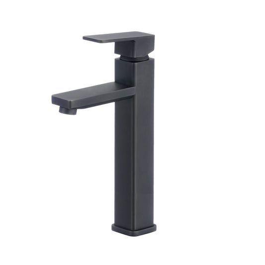 Stylish Daysi 12" Single Hole Single Handle Vessel Bathroom Faucet in Matte Black B-121N