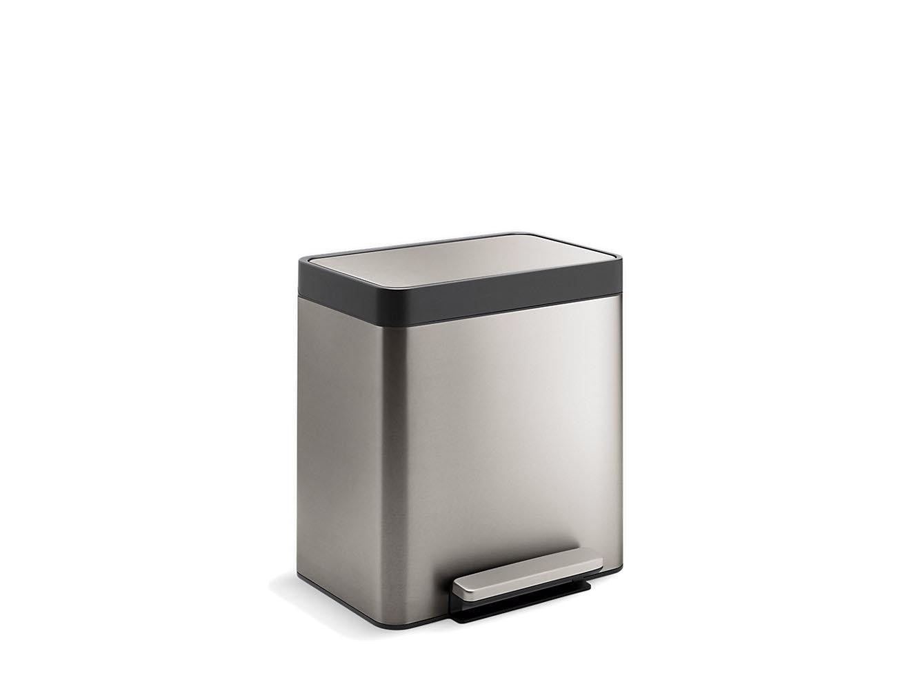 Kohler 8-Gallon Compact Step Can - Stainless Steel