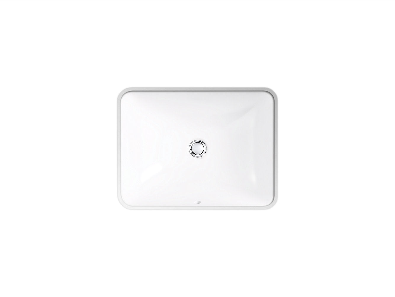 Kohler Caxton 20 ¼" x 15 ¹¹⁄₁₆" Rectangle Undermount Bathroom Sink - White