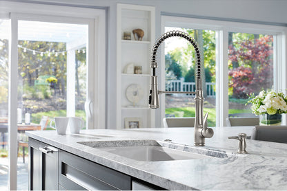 Kohler Bellera Single Handle Semi Professional Kitchen Sink Faucet- Vibrant Stainless