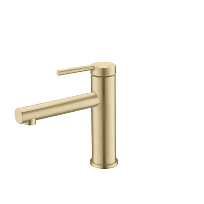 STYLISH Toria 6" Single Handle Basin Bathroom Faucet in Brushed Gold Finish B-108G