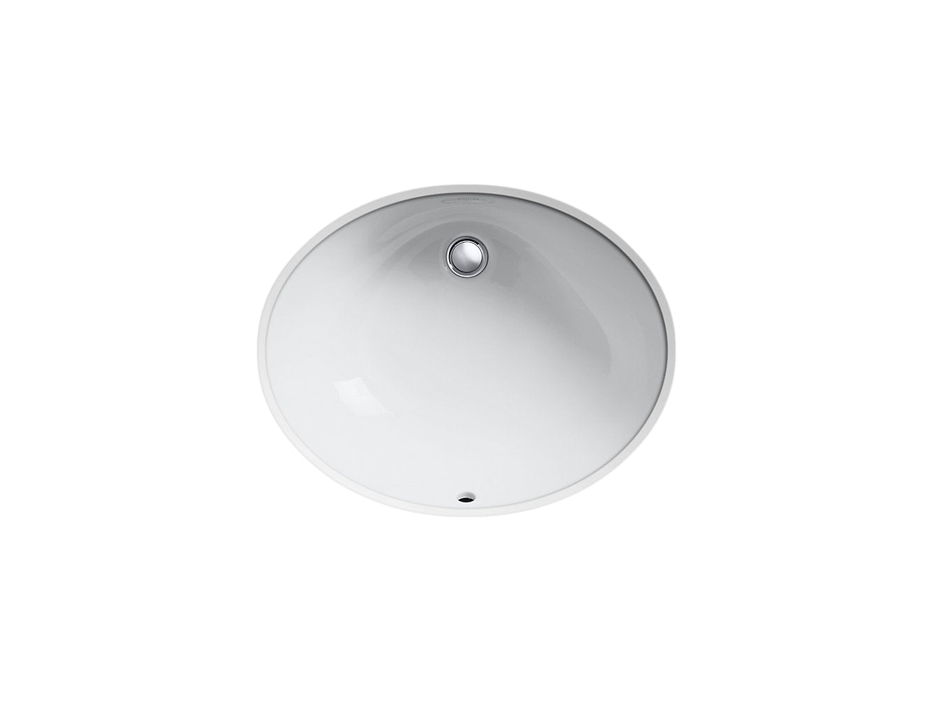 Kohler Caxton Oval 19" x 15" Undermount Bathroom Sink With Overflow- White