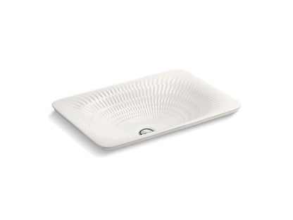 Kohler Derring Carillon 21-1/8" x 14-9/16" Rectangle Wading Pool Vessel Bathroom Sink - Translucent White