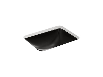 Kohler Caxton Rectangle 18" x 13" Undermount Bathroom Sink - Black