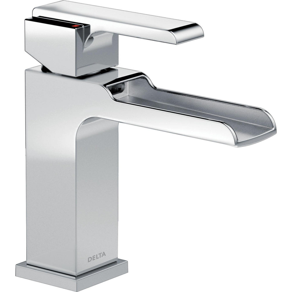 Delta ARA Single Handle Channel Bathroom Faucet- With Pop-up Drain