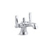 Kohler Bancroft Monoblock Single Hole Bathroom Sink Faucet With Escutcheon and Metal Lever Handles- Chrome