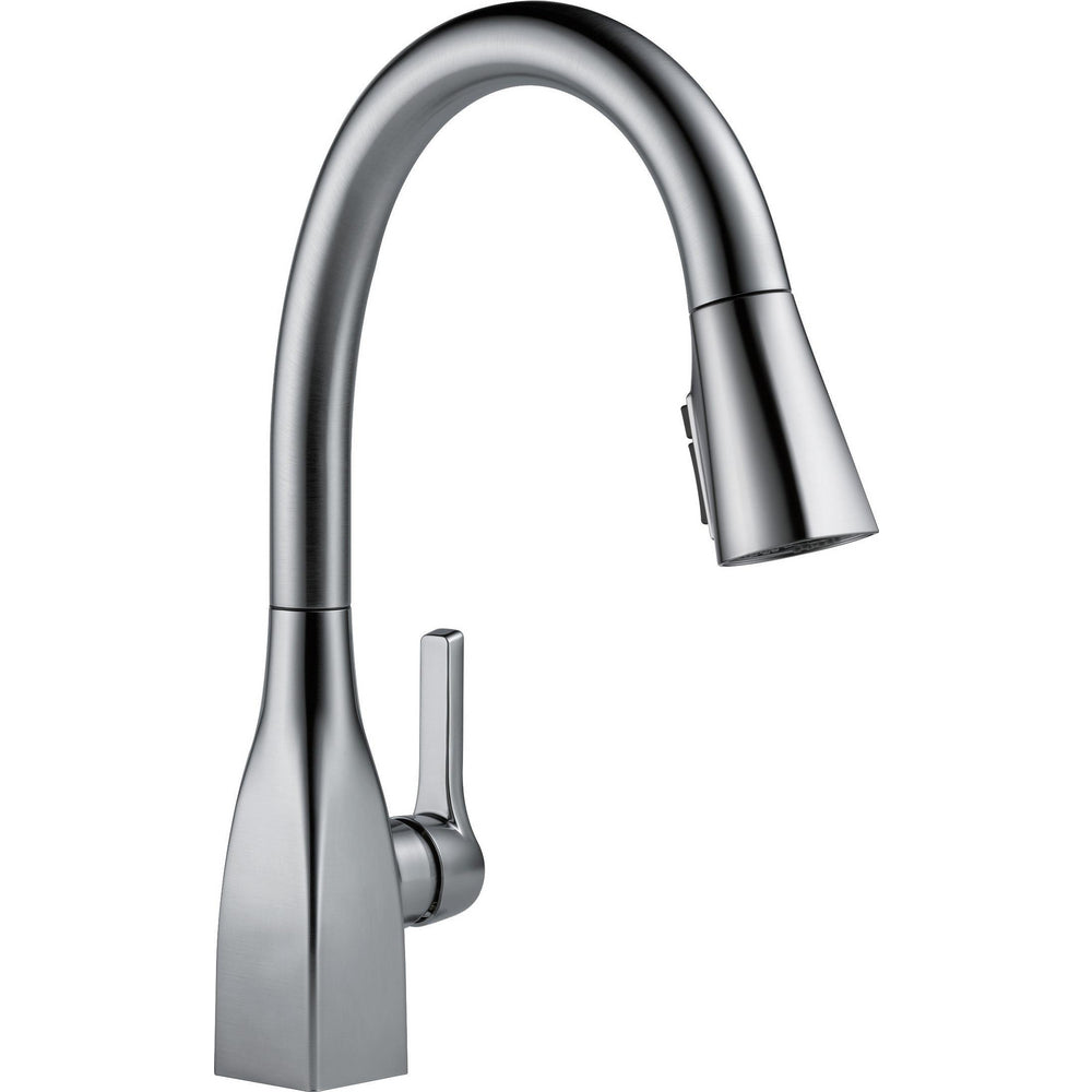 Delta MATEO Single Handle Pull-Down Kitchen Faucet with ShieldSpray Technology- Arctic Stainless