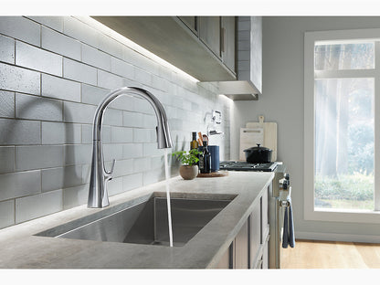Kohler Graze Pull Down Kitchen Sink Faucet With Three Function Sprayhead - Matte Black