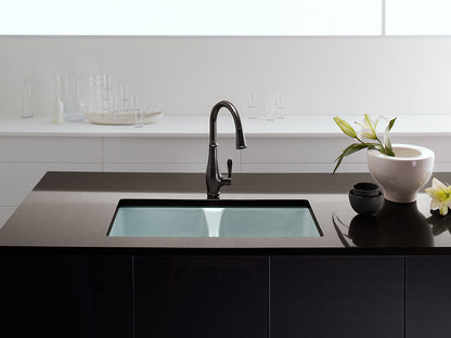 Kohler Deerfield 33" x 22" x 9-5/8" Undermount Double Equal Kitchen Sink - White