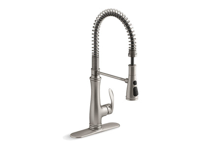 Kohler Bellera Single Handle Semi Professional Kitchen Sink Faucet- Vibrant Stainless