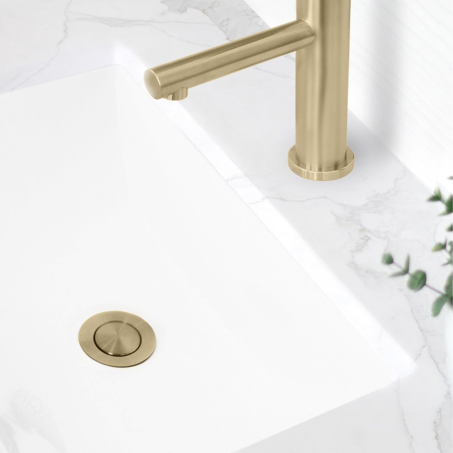 Stylish Stainless Steel Bathroom Sink Pop-Up Drain with Overflow D-700G
