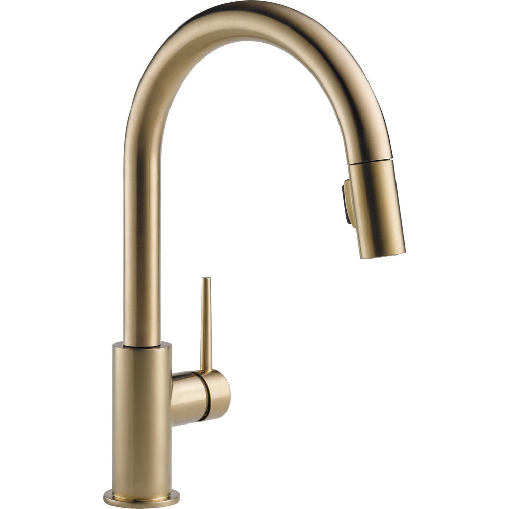 Delta TRINSIC Single Handle Pull-Down Kitchen Faucet- Champagne Bronze