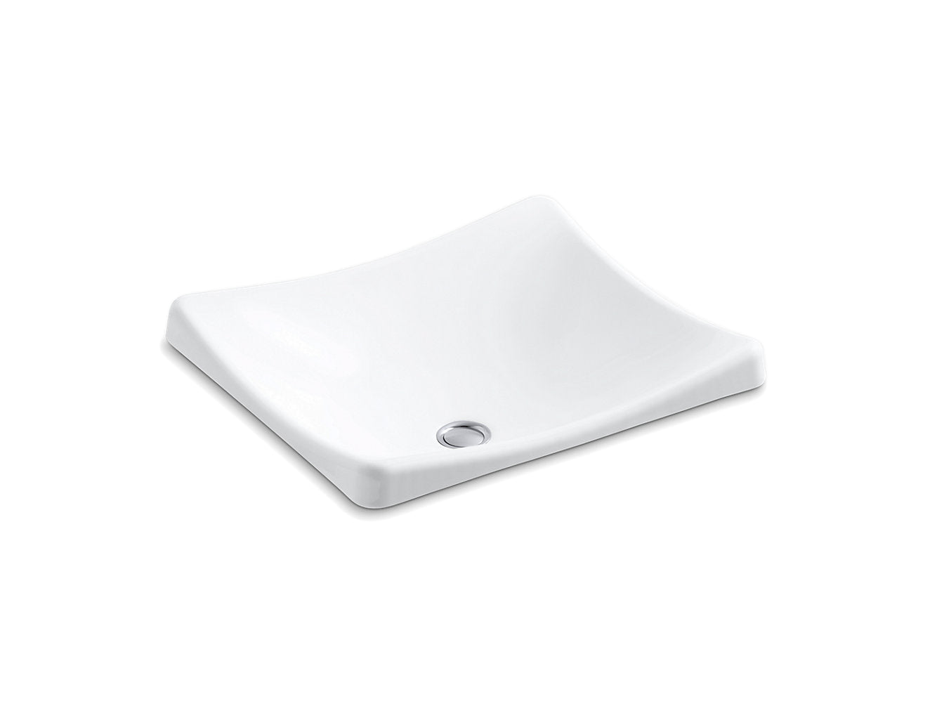 Kohler DemiLav Wading Pool 18 ¼" x 15 ⅝" Vessel Bathroom Sink - White
