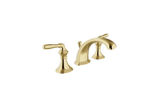 Kohler Devonshire Widespread Bathroom Sink Faucet - Vibrant Polished Brass
