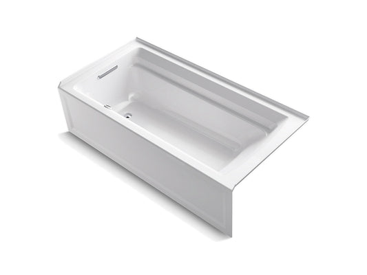Kohler Archer 72" x 36" Alcove Bath With Integral Apron and Left Hand Drain- White