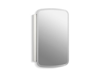 Kohler Bancroft 20" W x 31" H Aluminum Single Door Medicine Cabinet With Mirrored Door Beveled Edges