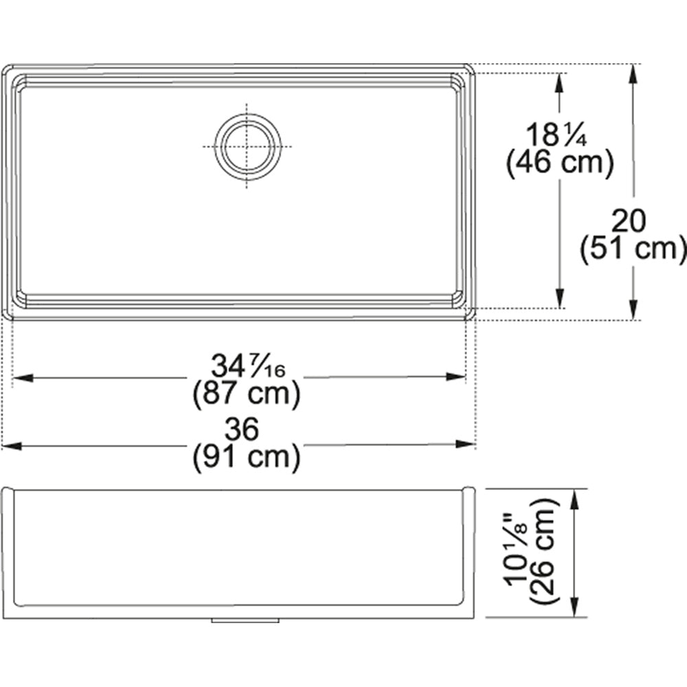 Franke Farm House 36" x 20" Fireclay White Kitchen Sink