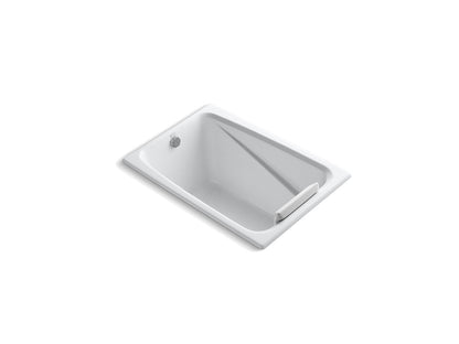 Kohler Greek 48" x 32" Drop-in Bathtub with Vinyl Bath Pillow - White