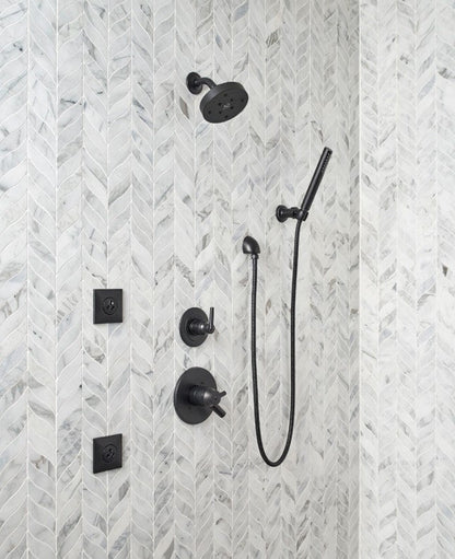 MSI Backsplash and Wall Tile Calacatta Cressa Leaf Pattern Mosaic 12" x 12"