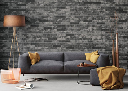 MSI Brickstone Charcoal Brick Matte Porcelain Wall Tile 2" x 10" 8mm