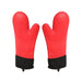 Stylish Heat Resistant Silicone Oven Mitts A-901-RED