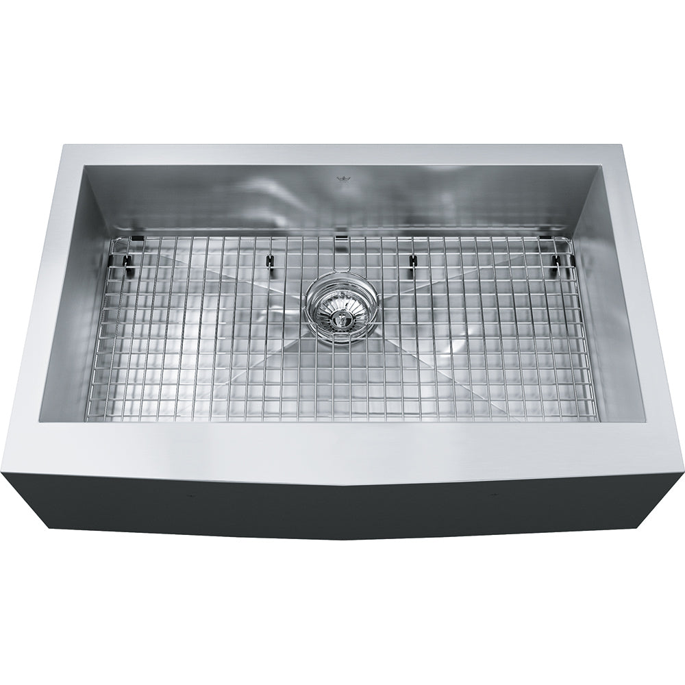 Kindred Single Bowl 32.87" x 20.69" Apron Front Farmhouse Sink Stainless Steel