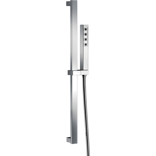 Delta H2Okinetic Single-Setting Slide Bar Hand Shower- Lumicoat Chrome