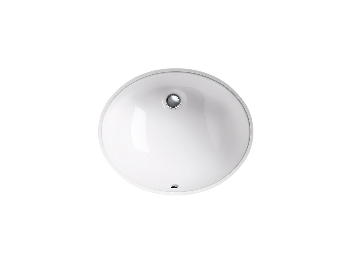 Kohler Caxton Oval 17" x 14" Undermount Bathroom Sink- White