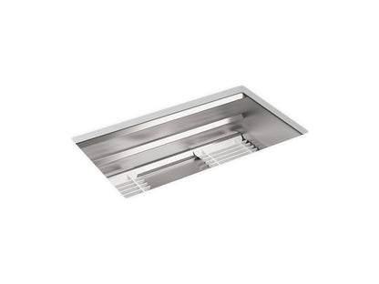 Kohler Prolific 33" x 17-3/4" x 10-15/16" Undermount Single Bowl Workstation Kitchen Sink With Accessories