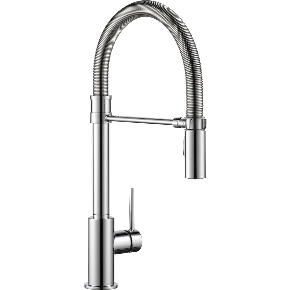 Delta TRINSIC PRO Single Handle Pull-Down Kitchen Faucet With Spring Spout