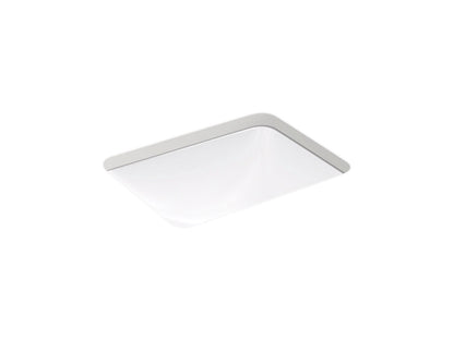 Kohler Caxton 20 ¼" x 15 ¹¹⁄₁₆" Rectangle Undermount Bathroom Sink - White