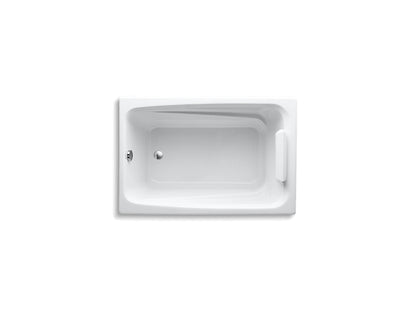 Kohler Greek 48" x 32" Drop-in Bathtub with Vinyl Bath Pillow - White