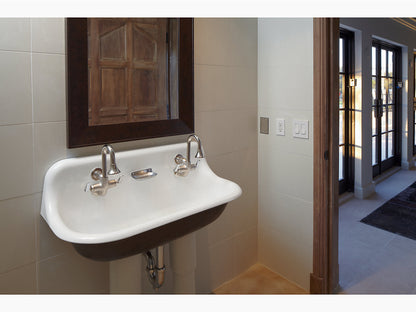 Kohler Brockway 36" x 17-1/2" Wall Mounted Wash Sink With 2 Faucet Holes - White