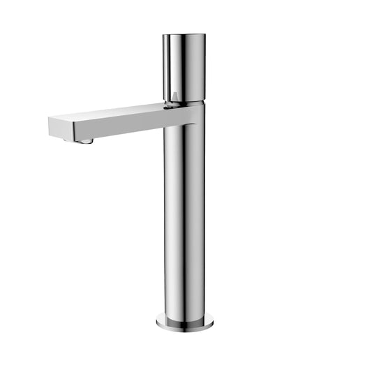 Stylish Nessa 12.5" Single Handle Bathroom Vessel Faucet, Polished Chrome Finish B-122C