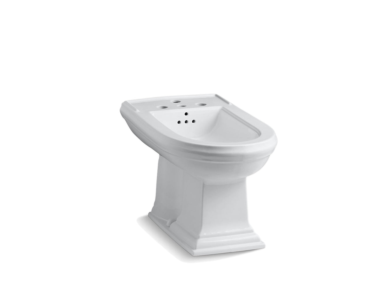 Kohler Memoirs Vertical Spray Bidet With 4 Faucet Holes Toilet- White