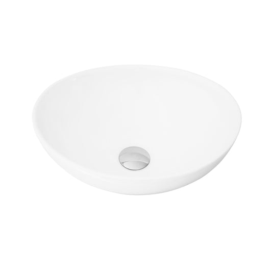 Stylish Novel 15.75" x 13.38" Oval Vessel Bathroom Sink P-221