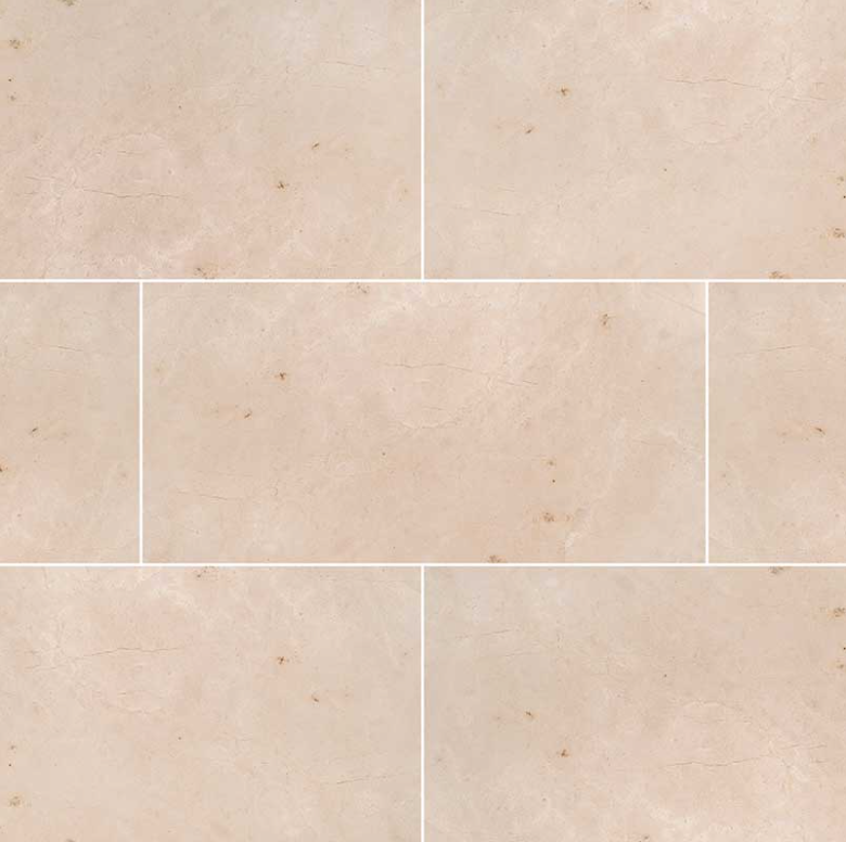 MSI Crema Marfil Select Polished Marble Tile 12" x 24"