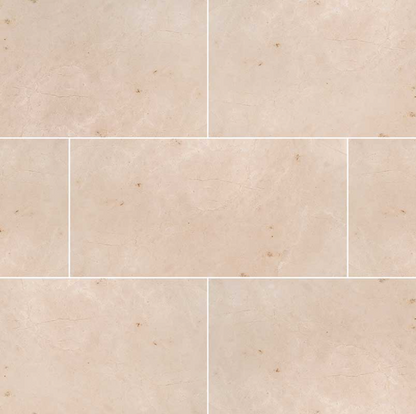 MSI Crema Marfil Select Polished Marble Tile 12" x 24"