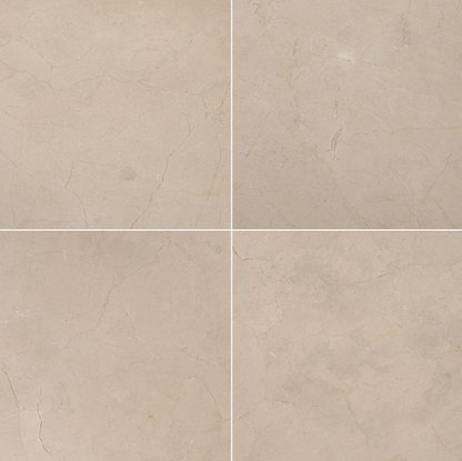 MSI Crema Marfil Select Polished Marble Tile 18" x 18"