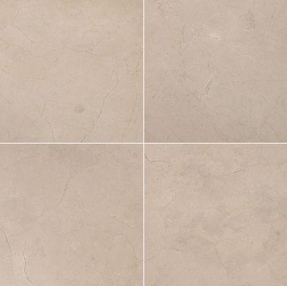 MSI Crema Marfil Select Polished Marble Tile 18" x 18"